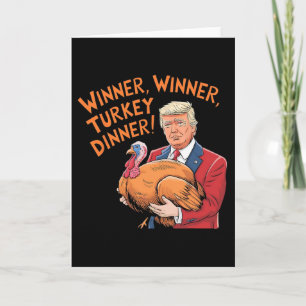 Trump Vinnare Roligt Vinnare Turkiet Middag Tackgi Kort