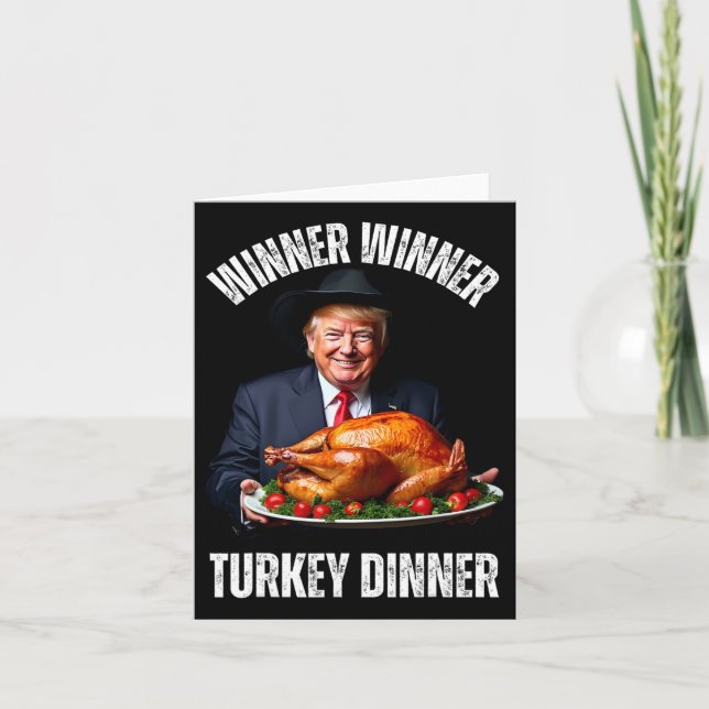 Trump Vinnare, Thanksgiving Kort (Framsida)