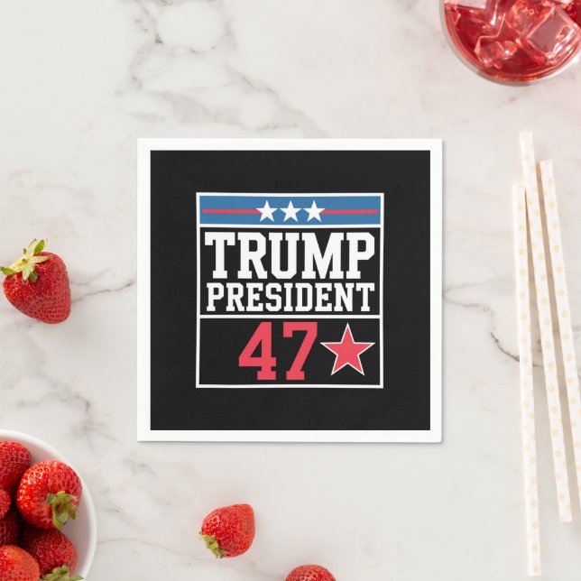 Trump vinner 2024 års val Trump vann 2024 Pappersservett (Insitu)