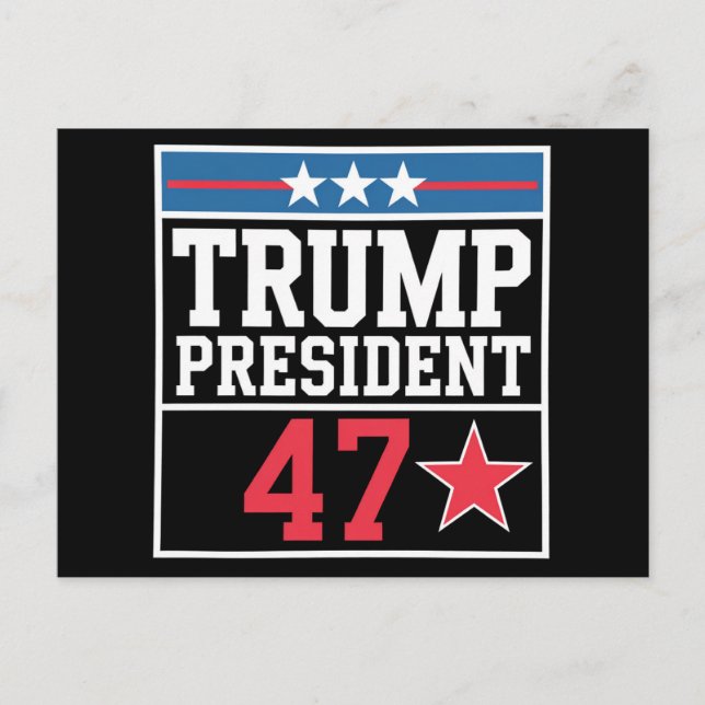 Trump vinner 2024 års val Trump vann 2024 Vykort (Framsida)