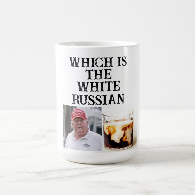 Trump/vit rysk kaffe Mugg (Center)