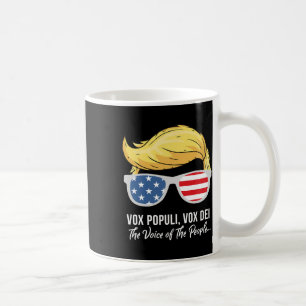 Trump Vox Populi Vox Dei Folkets Röst Välj Kaffemugg