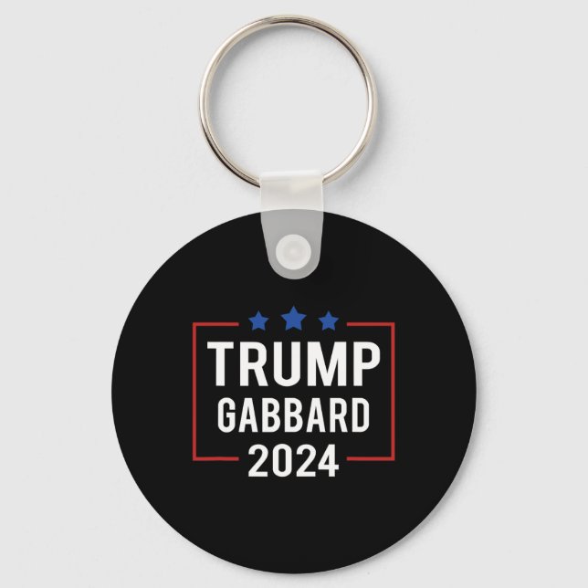 Trump Vp Gabbard 2024 Val Nyckelring (Framsida)