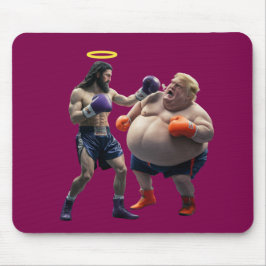 Trump vs. Jesus Mousepad Musmatta