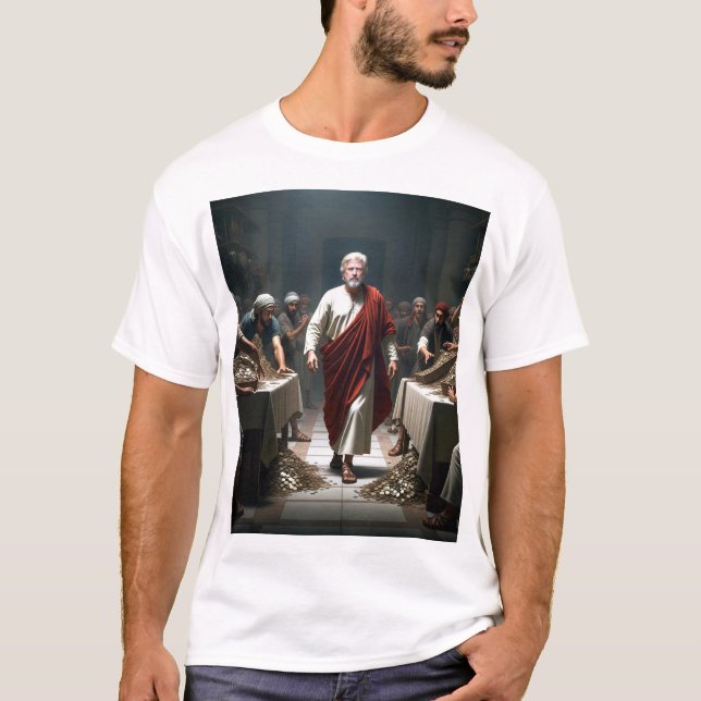 Trump vs the Money Changers T-Shirt (Framsida)