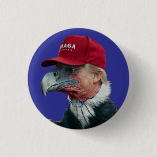 Trump Vulture Button Knapp