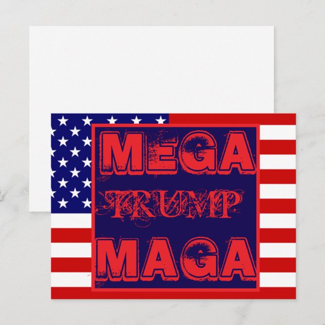 TRUMP VYKORT (Fram/baksida)