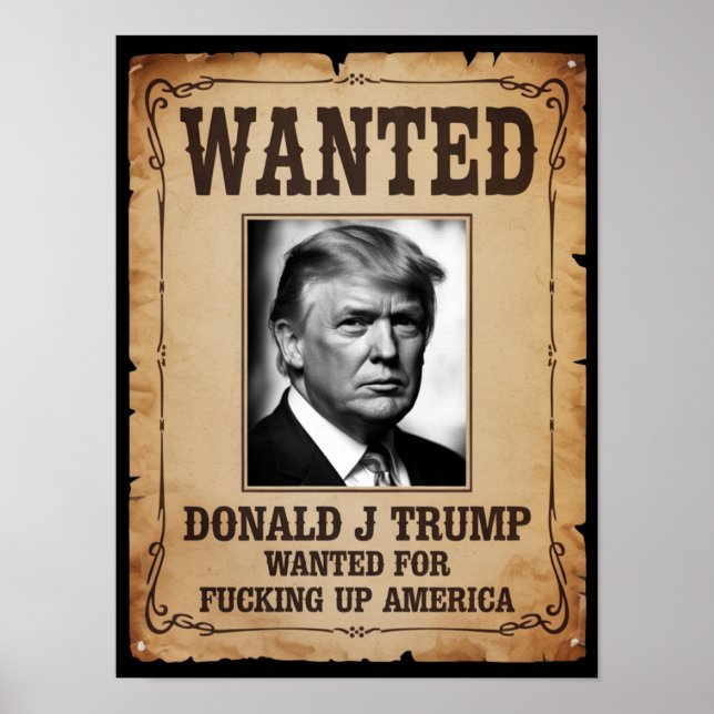 Trump Wanted Poster (Framsidan)