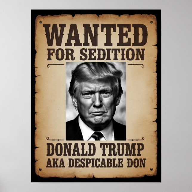 Trump Wanted Poster (Framsidan)
