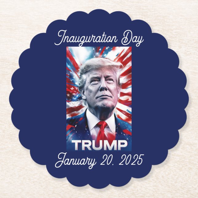 Trump Watch Anpassade Party Patriotic Design Underlägg Papper (Framsida)