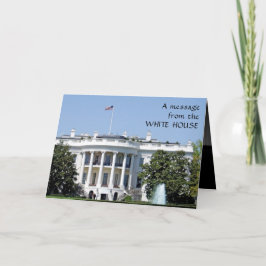 Trump White House Manar Funny 50:e födelsedagen Inbjudan