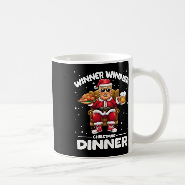 Trump Winner Winner Turkey Dinner Funny Trump Chri Kaffemugg (Höger)