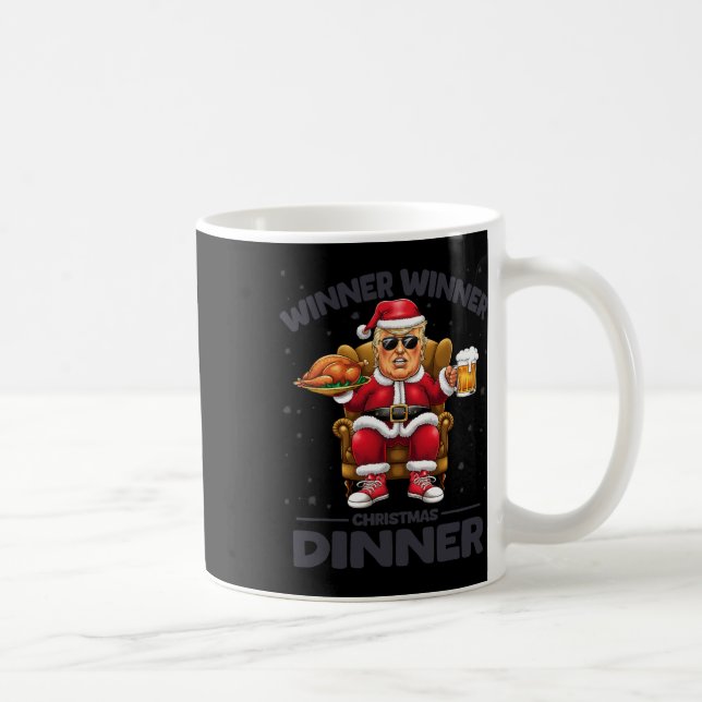 Trump Winner Winner Turkey Dinner Funny Trump Chri Kaffemugg (Höger)