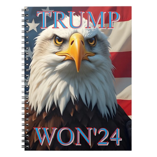 TRUMP WON 2024 ANTECKNINGSBOK (Framsidan)