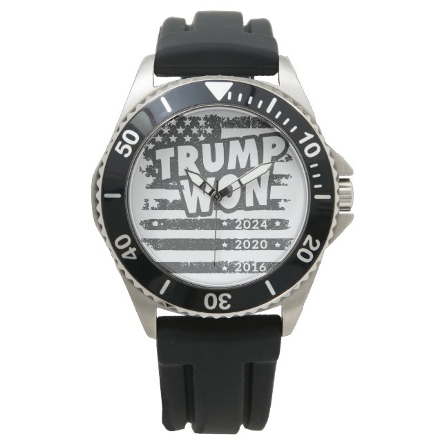 Trump Won 2024 Armbandsur (Framsida)