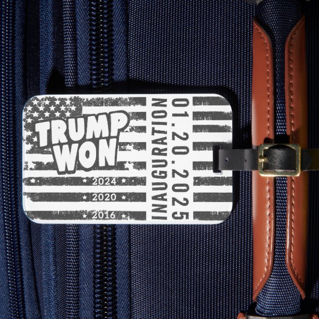 Trump Won 2024 Bagagebricka (Framsida Insitu 4)