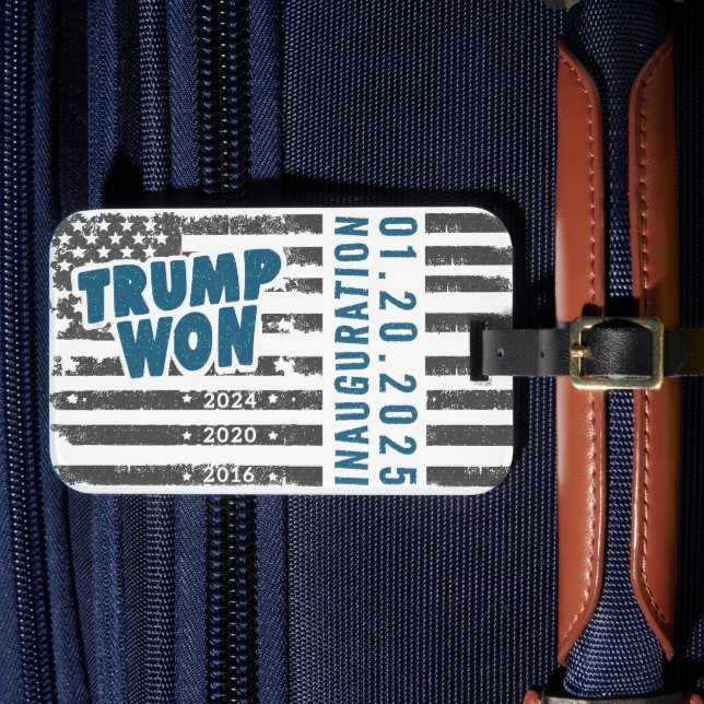 Trump Won 2024 Bagagebricka (Framsida Insitu 4)