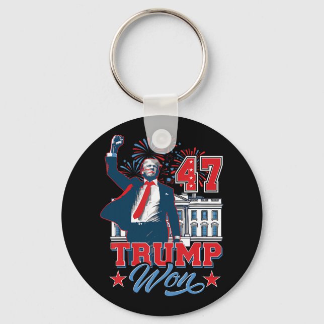 Trump Won 2024, få över det 47:e Vita huset före Nyckelring (Framsida)