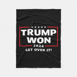 Trump Won 2024 - få över det Fleecefilt