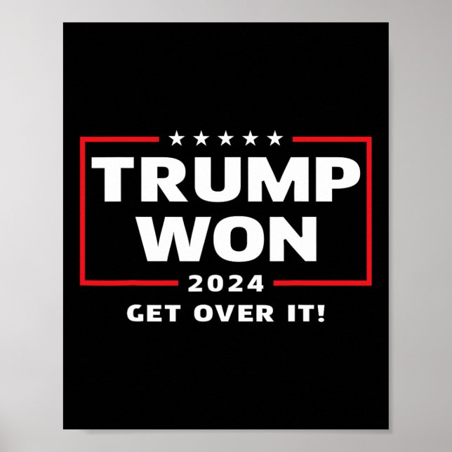 Trump Won 2024 - få över det Poster (Framsidan)