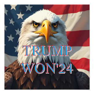 TRUMP WON 2024 FOTOTRYCK