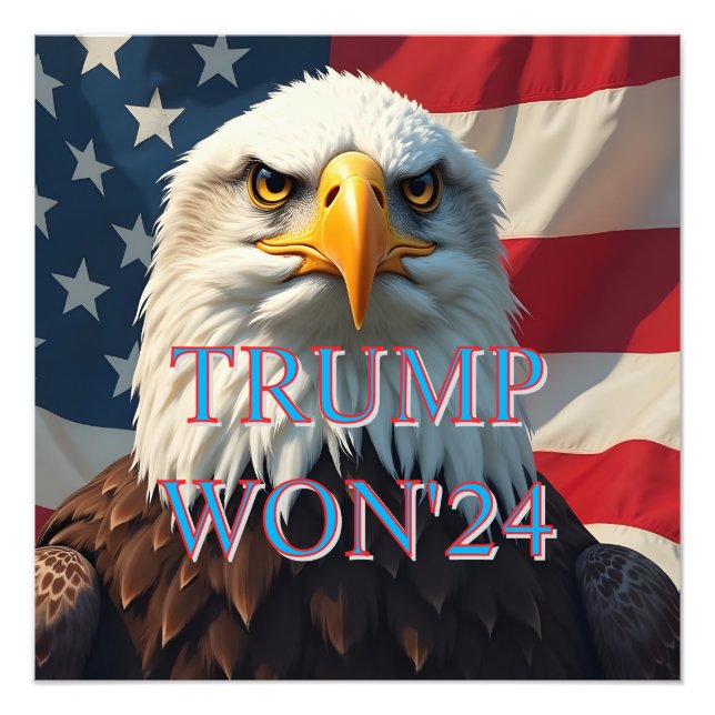 TRUMP WON 2024 FOTOTRYCK (Framsidan)