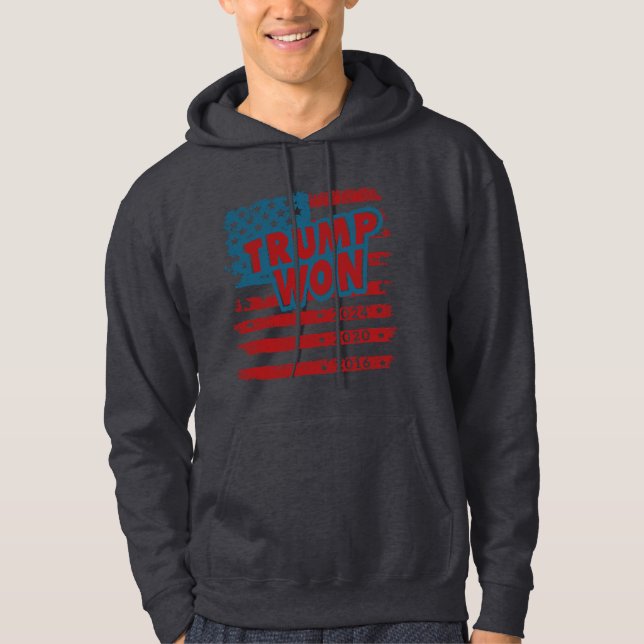 Trump Won 2024 Hoodie (Framsida)