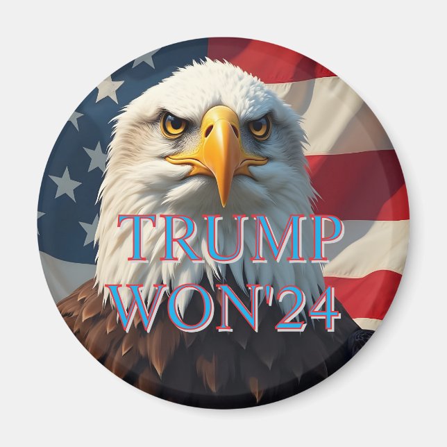 TRUMP WON 2024 MAGNET (Framsidan)