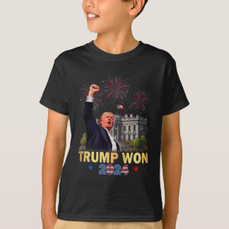 Trump Won 2024 President 47th of White House Donal T Shirt