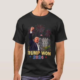 Trump Won 2024 President 47th of White House Donal T Shirt