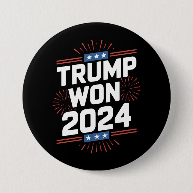 Trump Won 2024 President 47th of White House Knapp (Framsida)