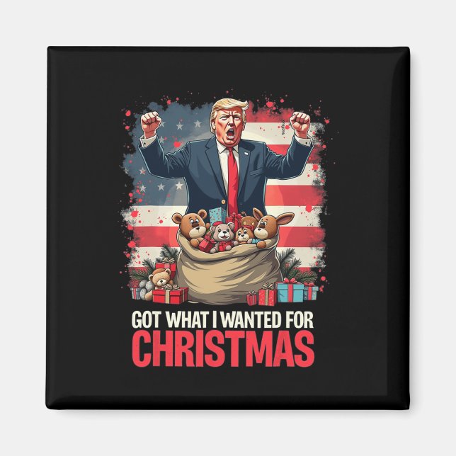 Trump Won 2024 President - Har What I Wanted For C Magnet (Framsidan)