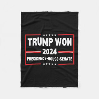 Trump Won 2024 Presidentens senat House Mega Repub Fleecefilt