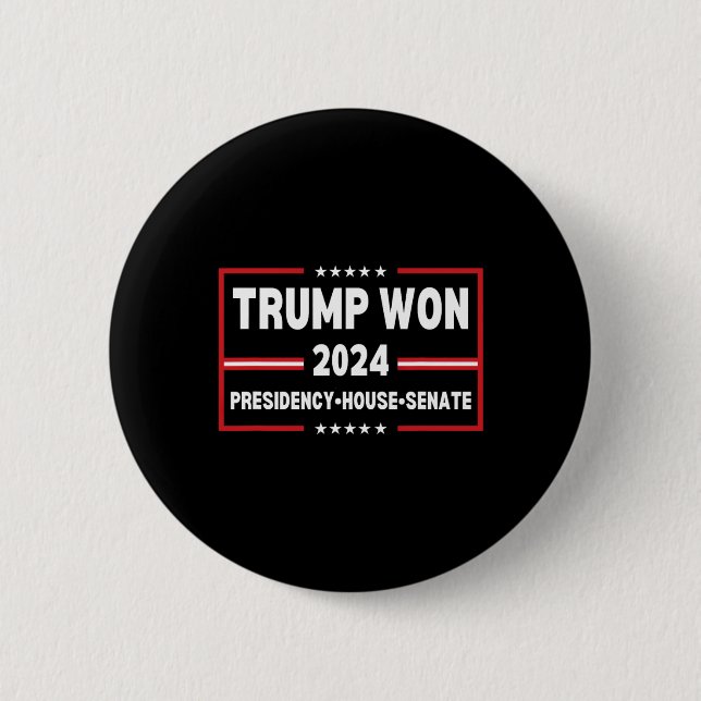 Trump Won 2024 Presidentens senat House Mega Repub Knapp (Framsida)