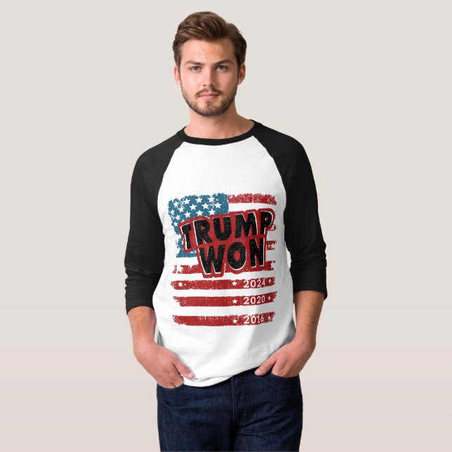 Trump Won 2024 T Shirt (Hel framsida)