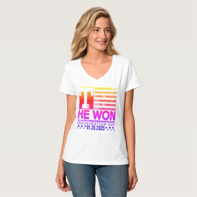 Trump Won 2024 T Shirt (Hel framsida)