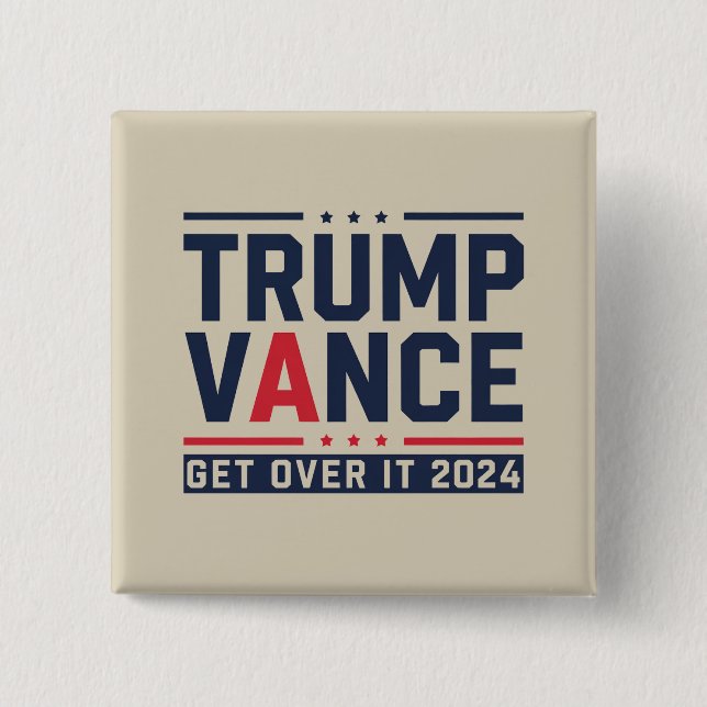 Trump Won 2024 Valordförande Trump Vance Knapp (Framsida)