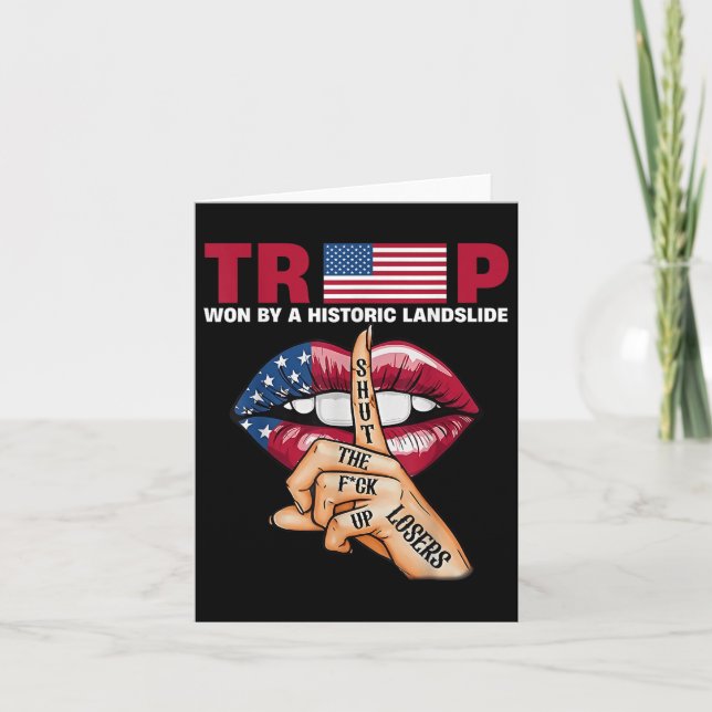 Trump Won by Historical Landglide Kort (Framsida)