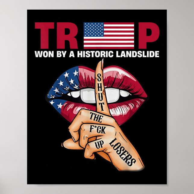 Trump Won by Historical Landglide Poster (Framsidan)
