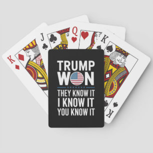 Trump Won De vet 2024 47:e president Winning Casinokort