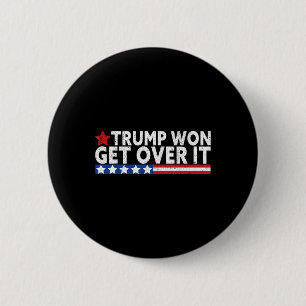 Trump Won, få över 2028 Flagga USA Knapp