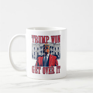 Trump Won - få över det 2024 President 47:e Kaffemugg