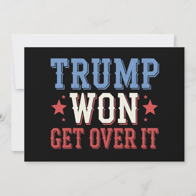 Trump Won, kom över 2024 Inbjudningar (Framsida)
