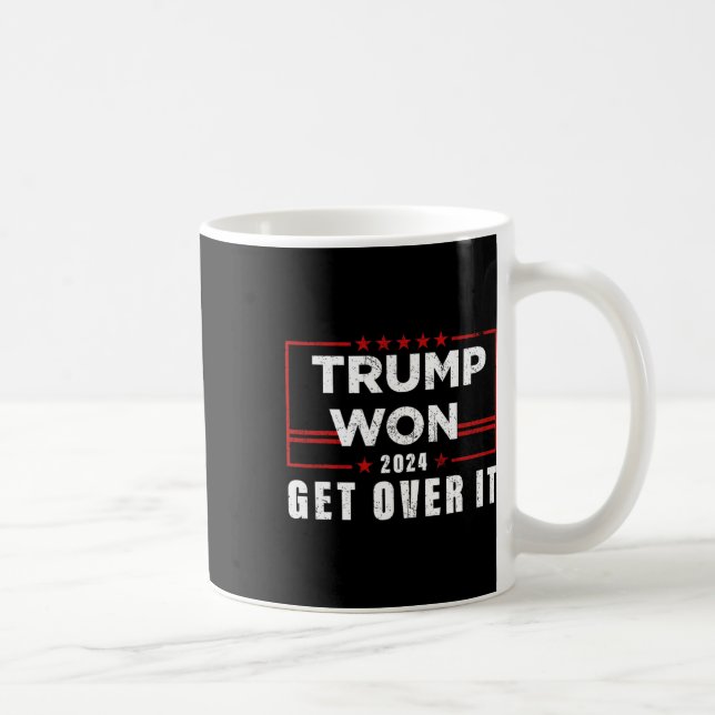 Trump Won, kom över 2024 Kaffemugg (Höger)