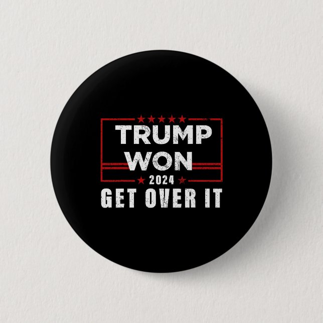 Trump Won, kom över 2024 Knapp (Framsida)