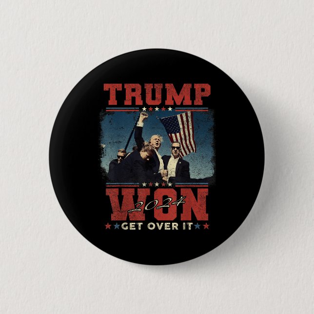 Trump Won, kom över 2024 Knapp (Framsida)