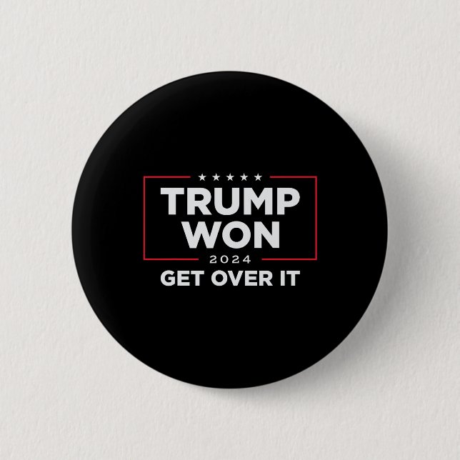 Trump Won, kom över 2024 Knapp (Framsida)