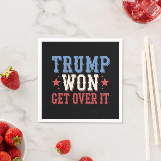 Trump Won, kom över 2024 Pappersservett (Insitu)