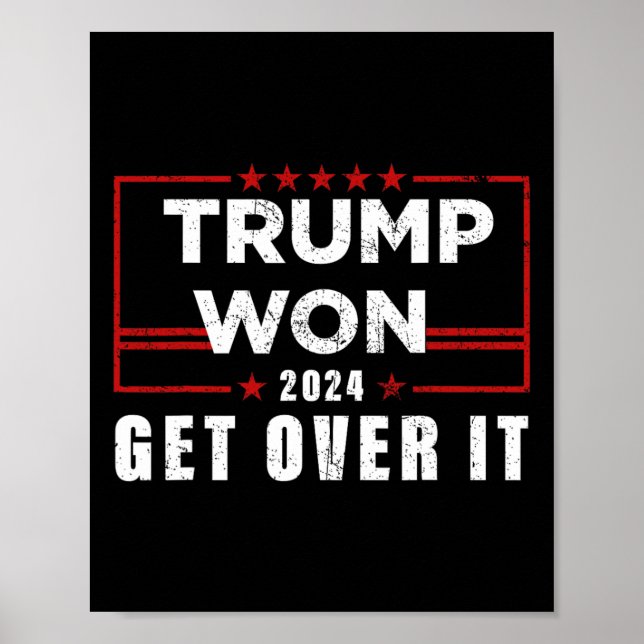Trump Won, kom över 2024 Poster (Framsidan)
