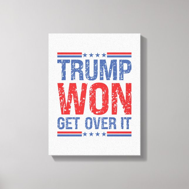 Trump Won, kom över den Canvastryck (Framsida)
